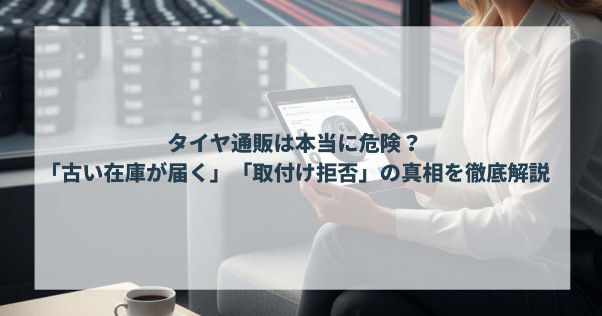 タイヤ通販は危険？「古い在庫が届く」「取付け拒否」の声の実際を解説