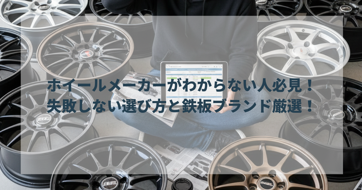 ホイールメーカーがわからない人必見！失敗しない選び方と鉄板ブランド厳選！