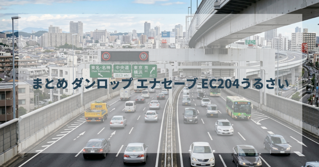 まとめ ダンロップ エナセーブ EC204うるさい