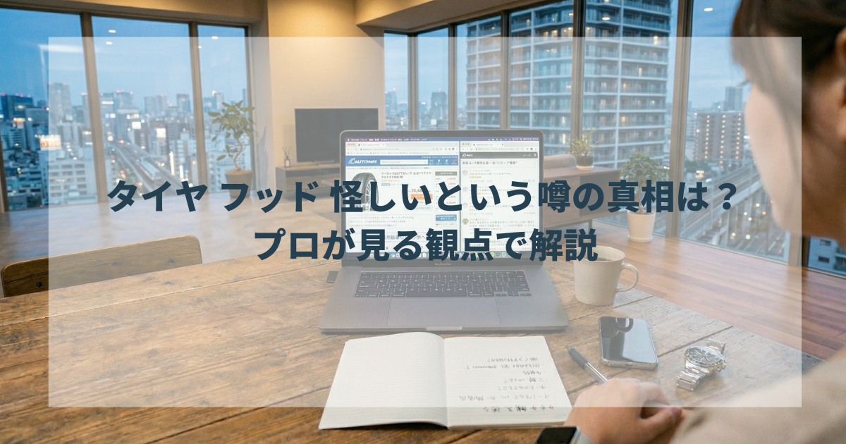 タイヤ フッド 怪しいという噂の真相は？プロが見る観点で解説