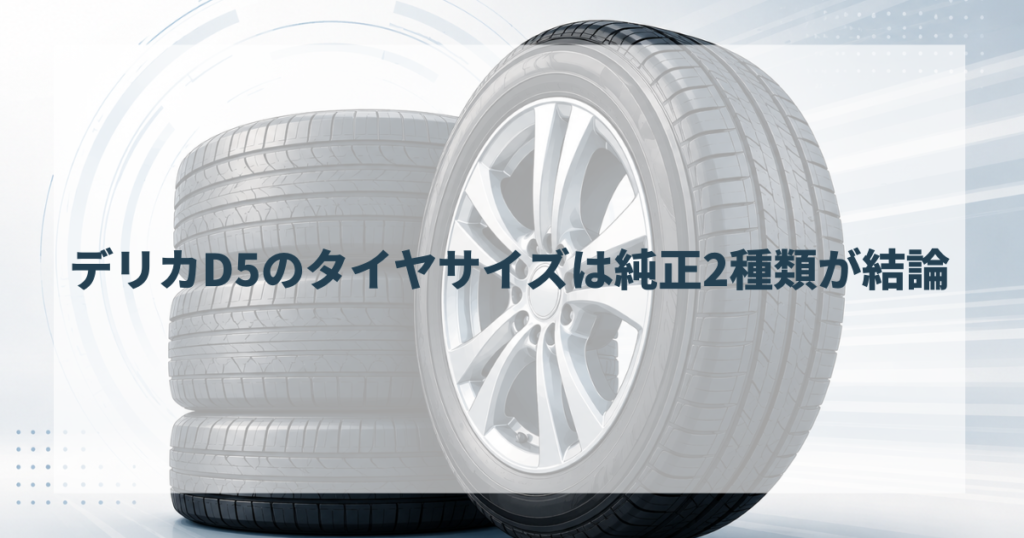 デリカD5のタイヤサイズは純正2種類が結論