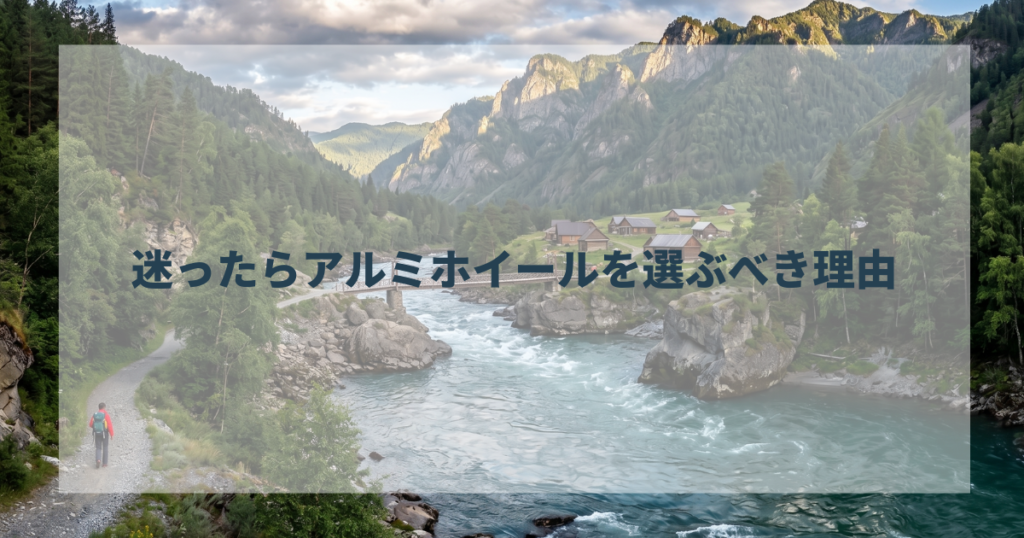 迷ったらアルミホイールを選ぶべき理由