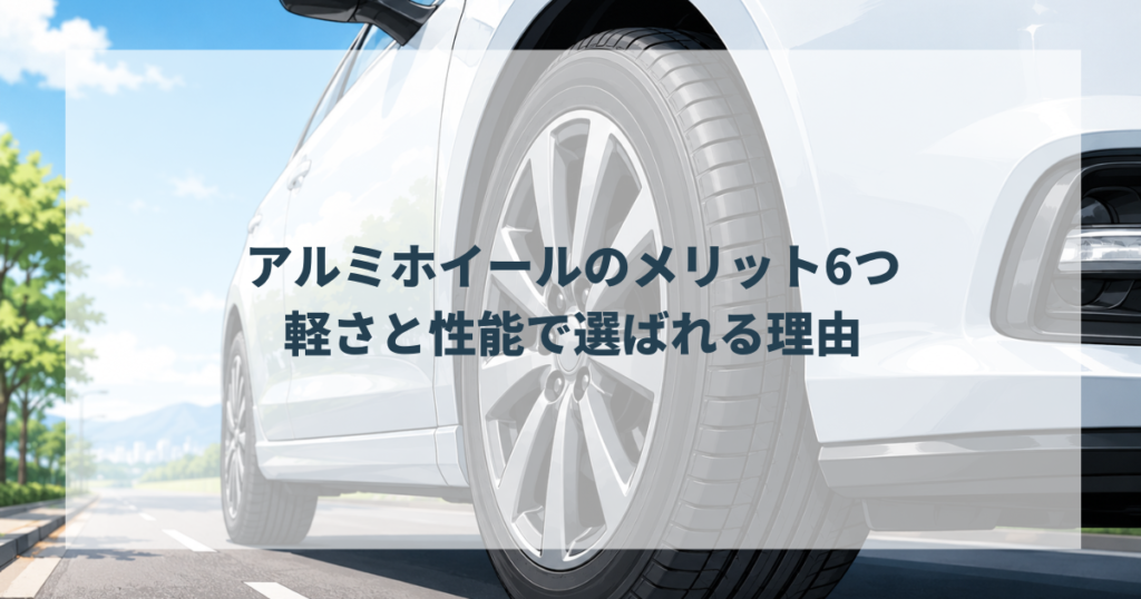 アルミホイールのメリット6つ｜軽さと性能で選ばれる理由