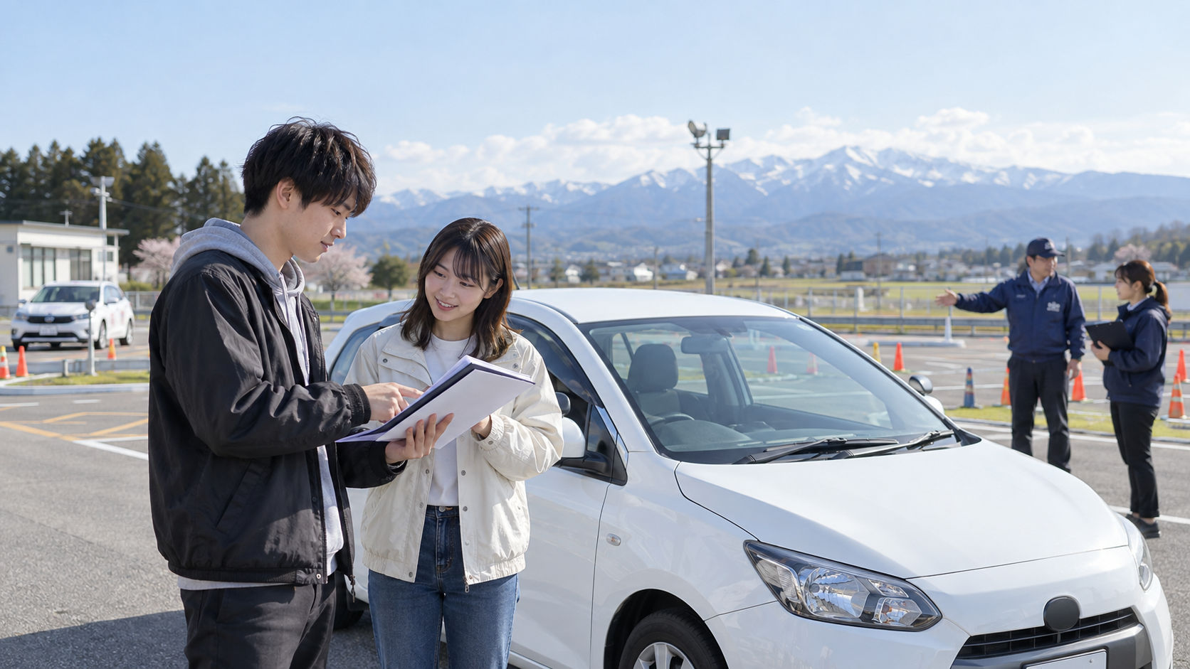 マツキドライビングスクールさくらんぼ校の教習をイメージした画像