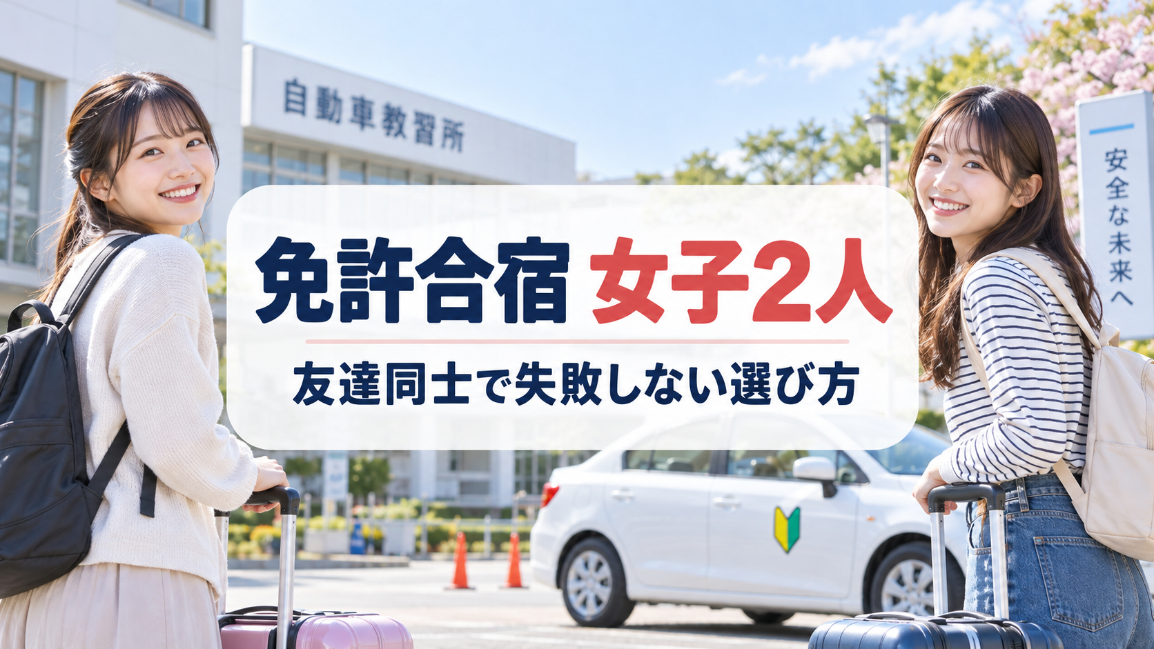 免許合宿に女子2人で参加するときの選び方